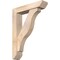 Ekena Millwork Funston Slat Smooth Bracket w/ Offset Brace, Douglas Fir, 5 1/2"W x 24"D x 32"H BKT0604X24X32FST06SDF - alternate 1